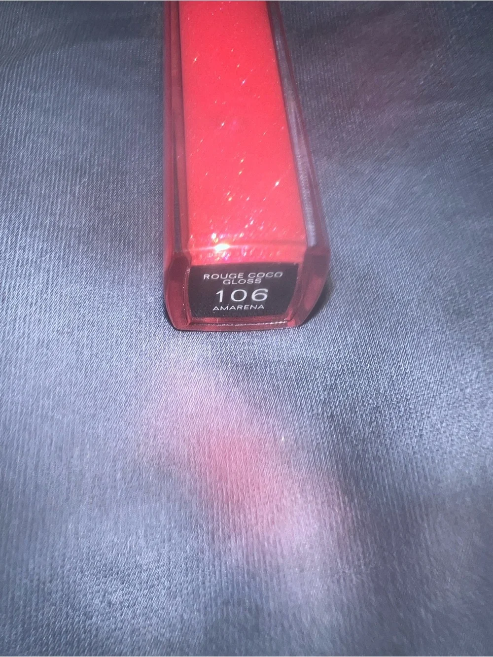 CHANEL vibrant red